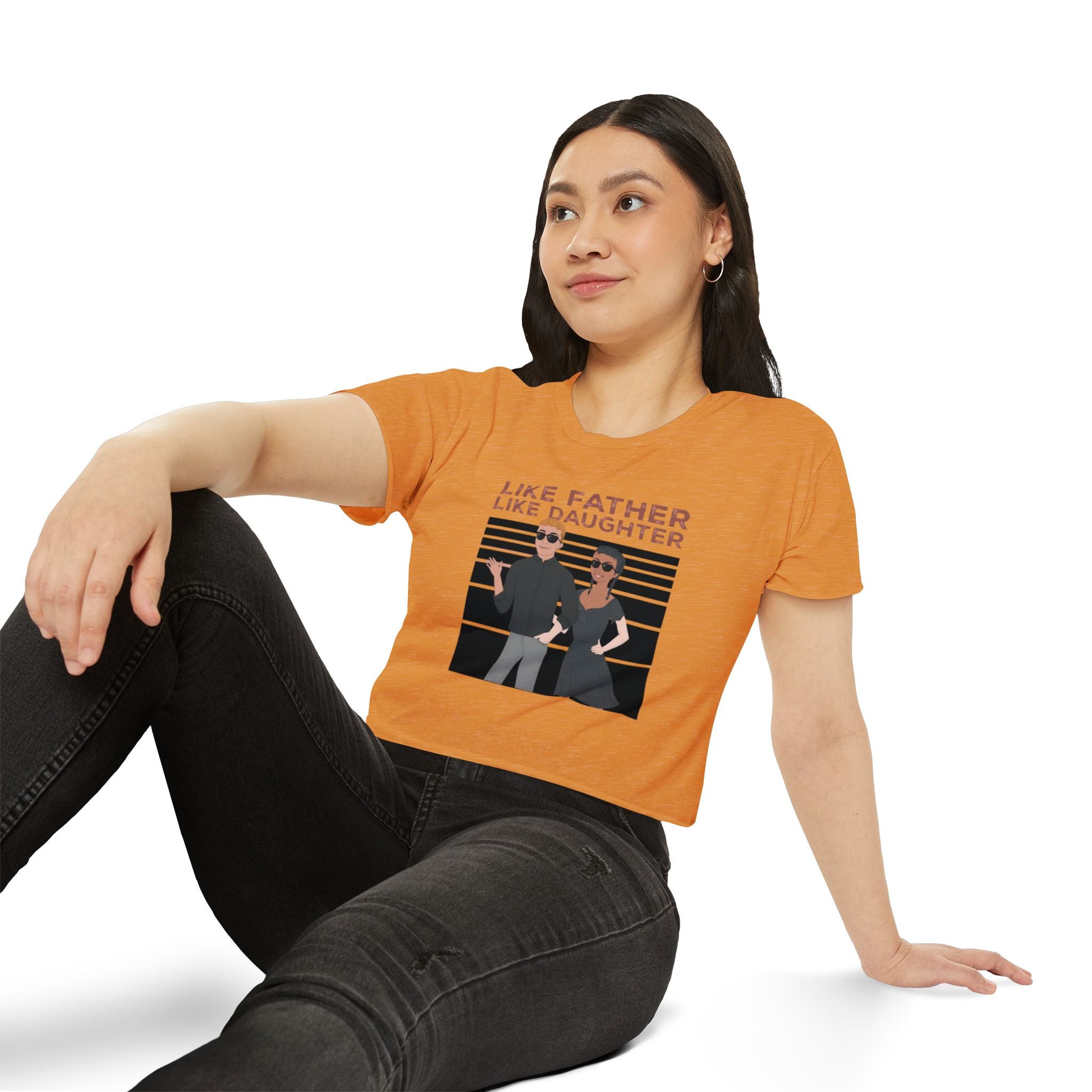 Like father like daughter | Women's Festival Crop Top